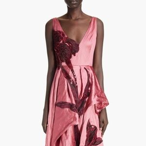 Erdem
Beaded Floral Metallic
Asymmetric Dress